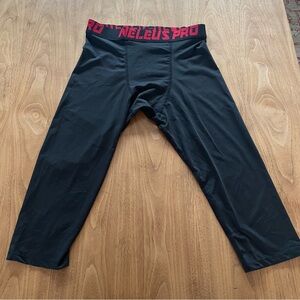 NWOT Neleus Pro Black Athletic short pants size S